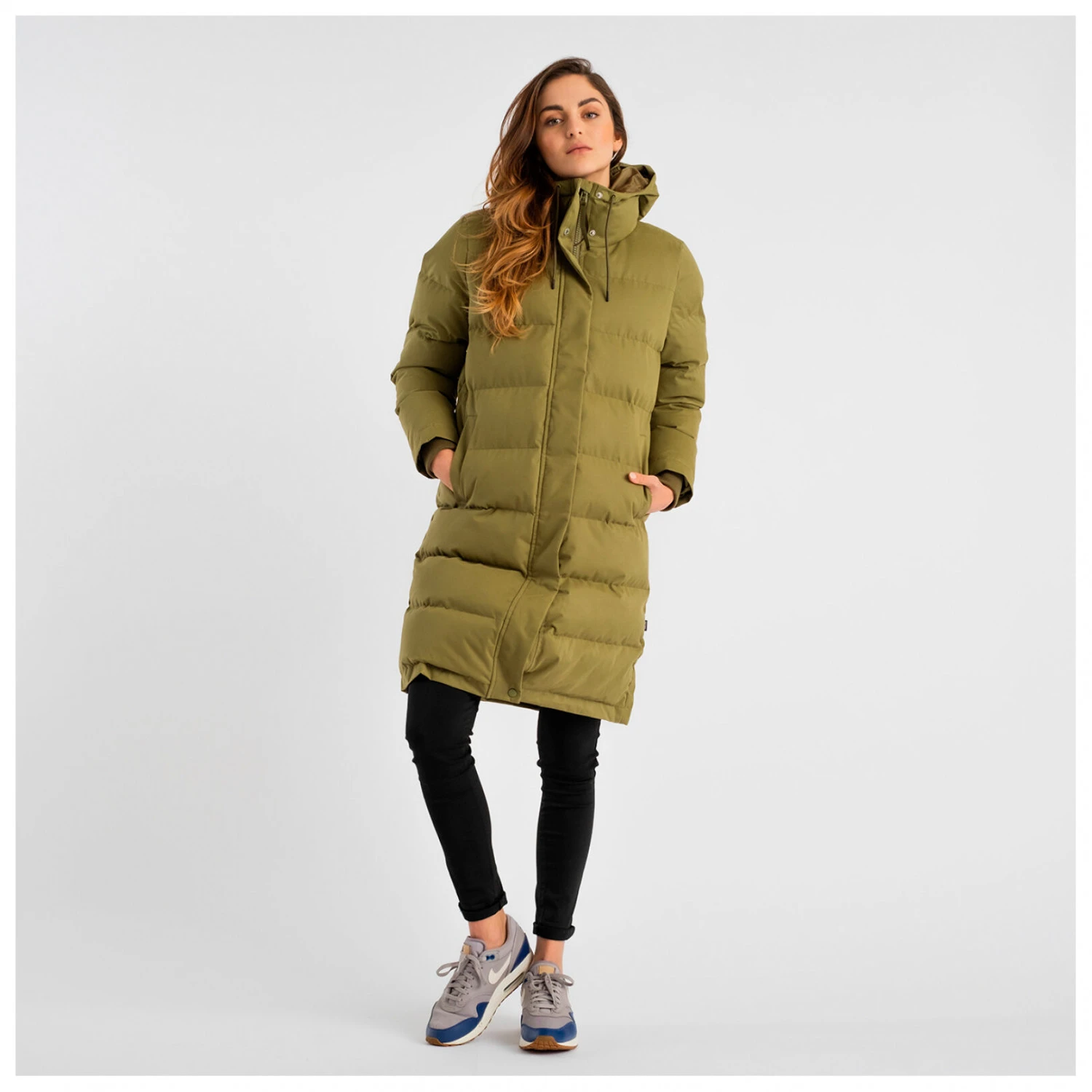 Women's Hooded Puffer Coat - Coat 4 Women's Hooded Puffer Coat - Coat - Image 2