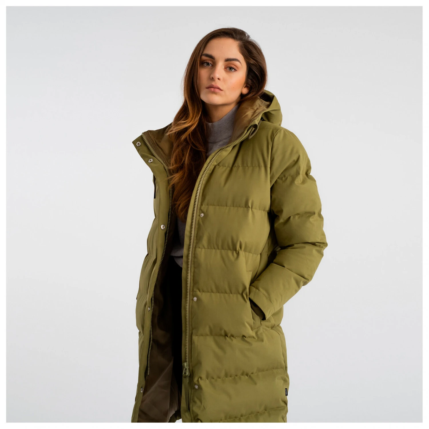 Women's Hooded Puffer Coat - Coat 6 Women's Hooded Puffer Coat - Coat - Image 4
